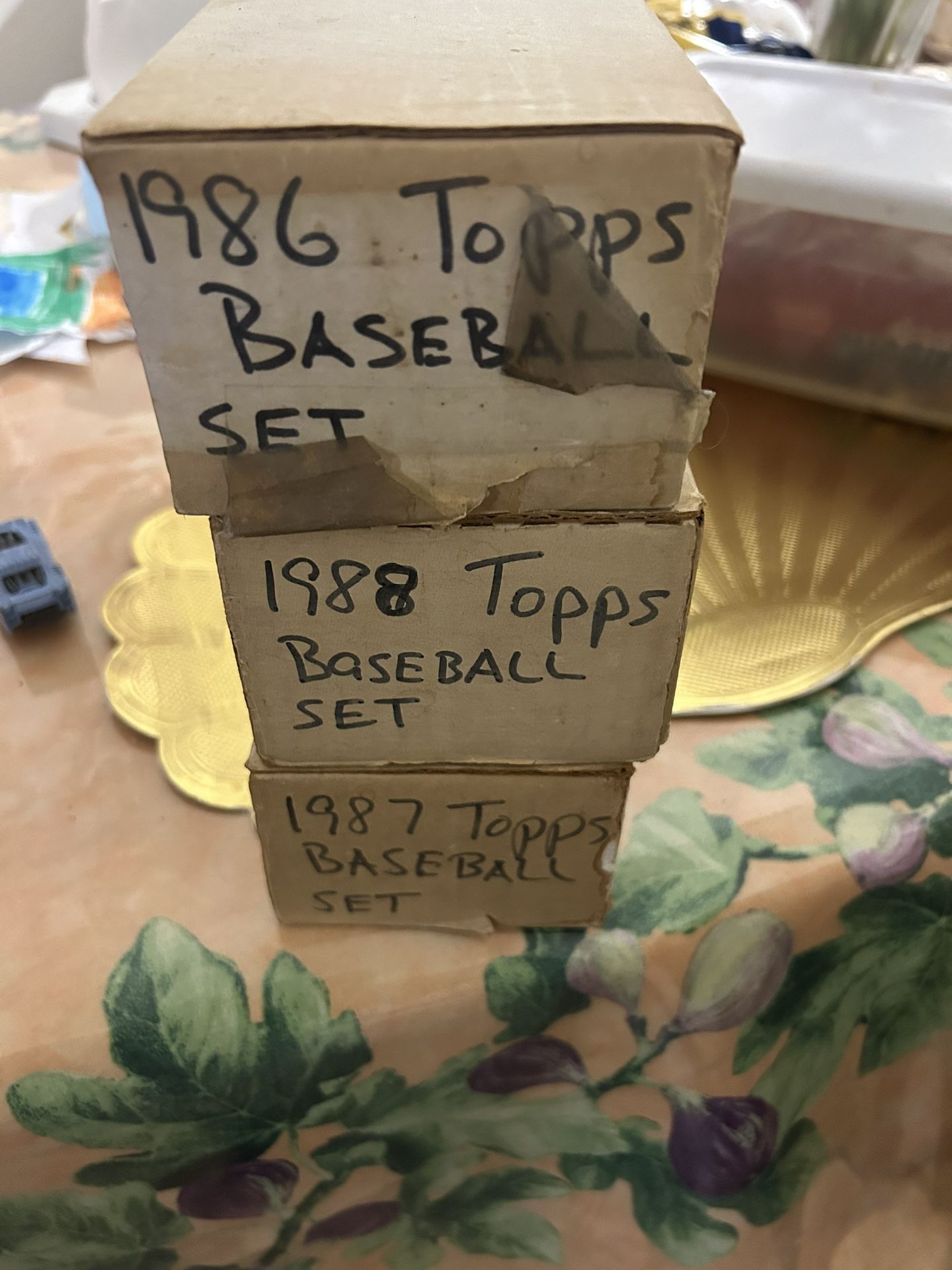 Topps Baseball Card Sets: 1986, 1987, 1988