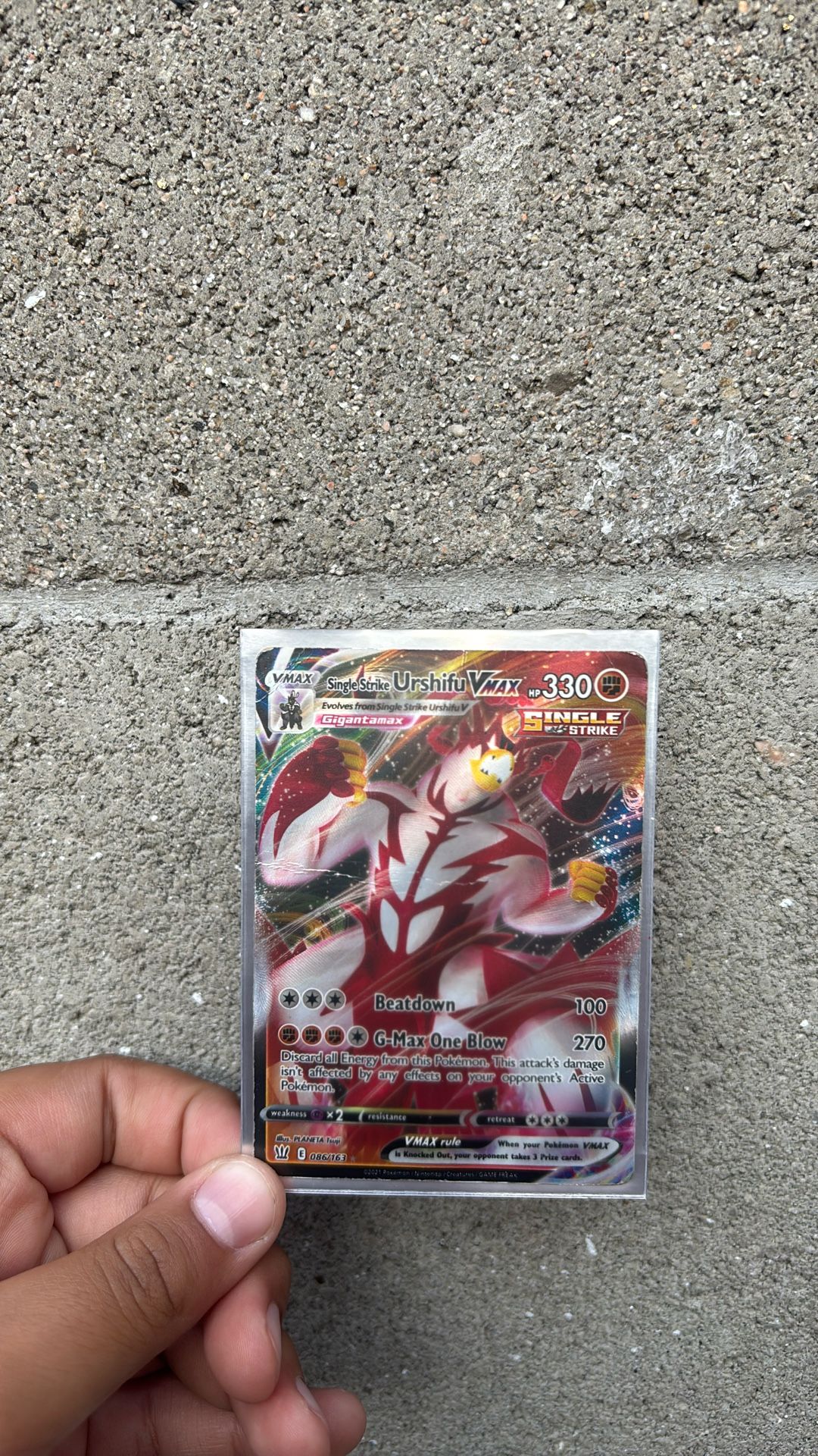 Pokémon Card. “urshifu”vmax  