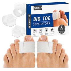 Toe Separators Bunion Corrector Big Toe Spacer Gel XS Women 3-5