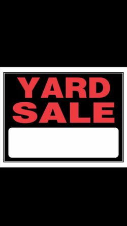 Yard sale everthing cheap
