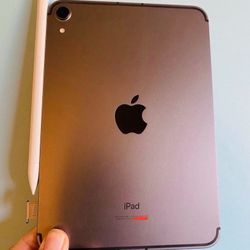 Apple Ipad Mini 6th Generation (2021/ 8.3” Liquid Retina ) 64GB WiFi + cellular (5G Unlocked) with pen, case & Accessories (256GB $569) 