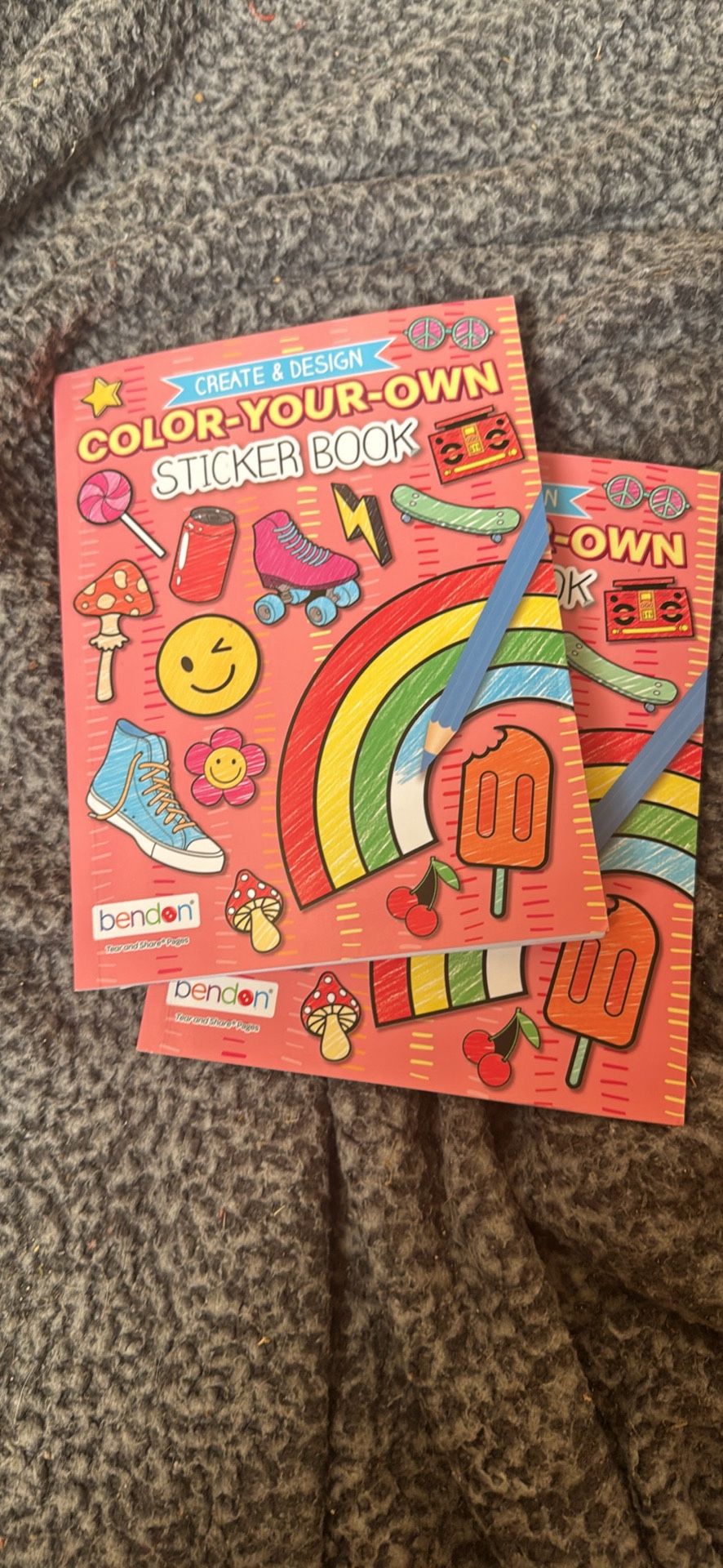 Color your own sticker books