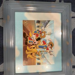 2004 Disney Mickey 3 Musketeers Commemorative Lithograph