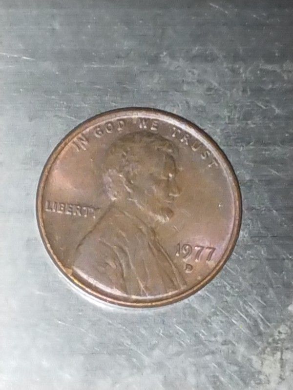 1977 D Rainbow Colored DDO DDR Error 