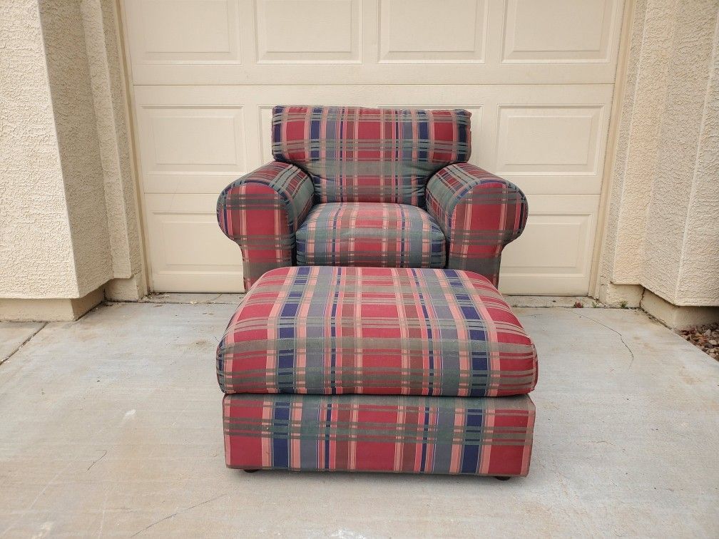 Chair And Ottamin