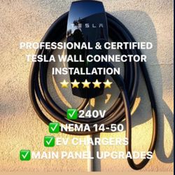 Tesla Ev Charger And Installation