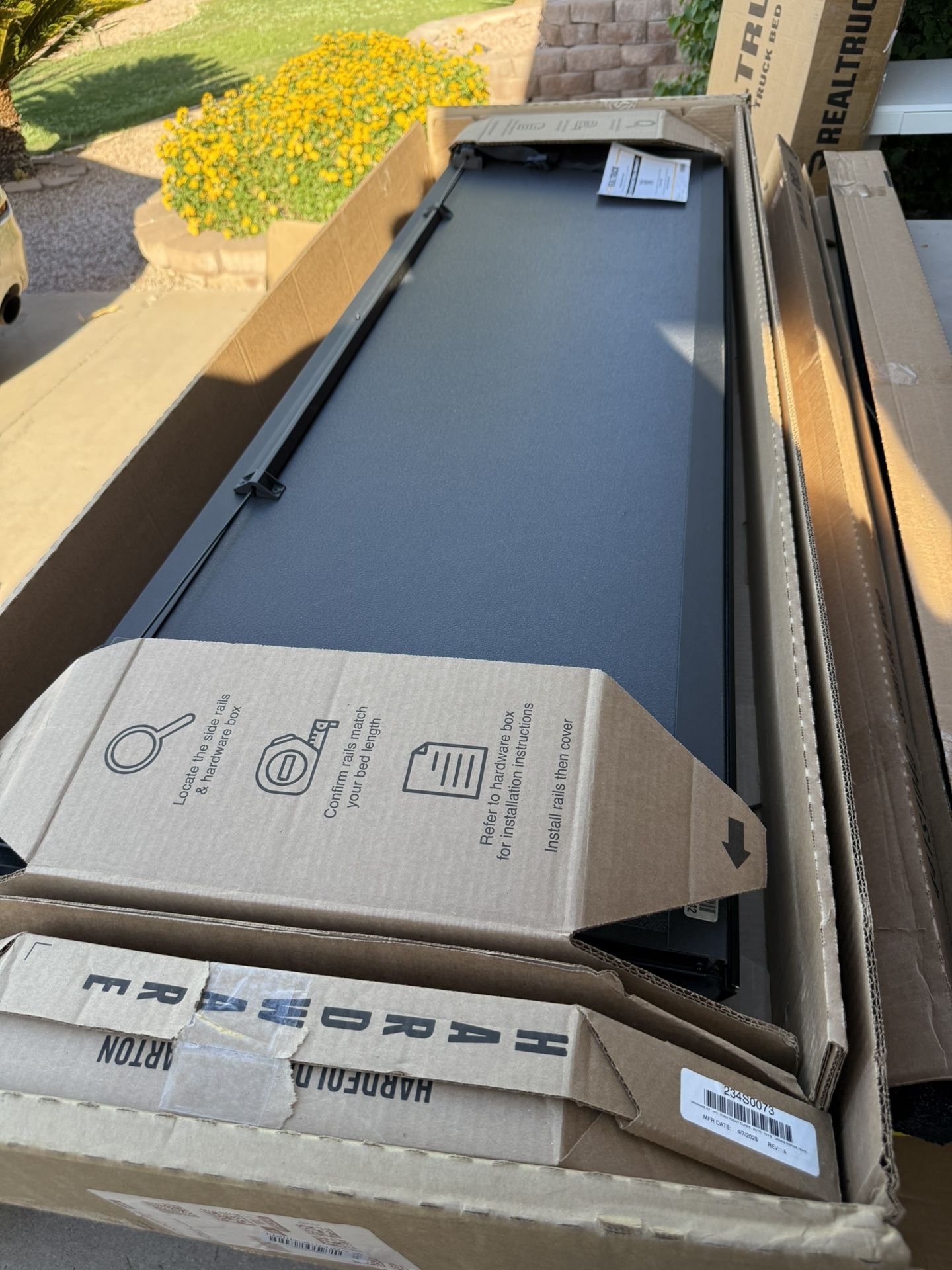 RealTruck BAK BAKFlip MX4 Hard Folding Truck Bed Tonneau Cover | 448130 | Fits 2019-2025 Chevy/GMC Silverado/Sierra, W/MultiPro/Flex Tailgate (Will No