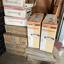 Assortment Of Tile And Lights