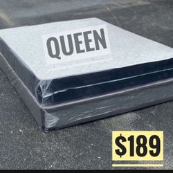 NEW Mattress Queen Size Regular With Box Spring // Offer  🚚