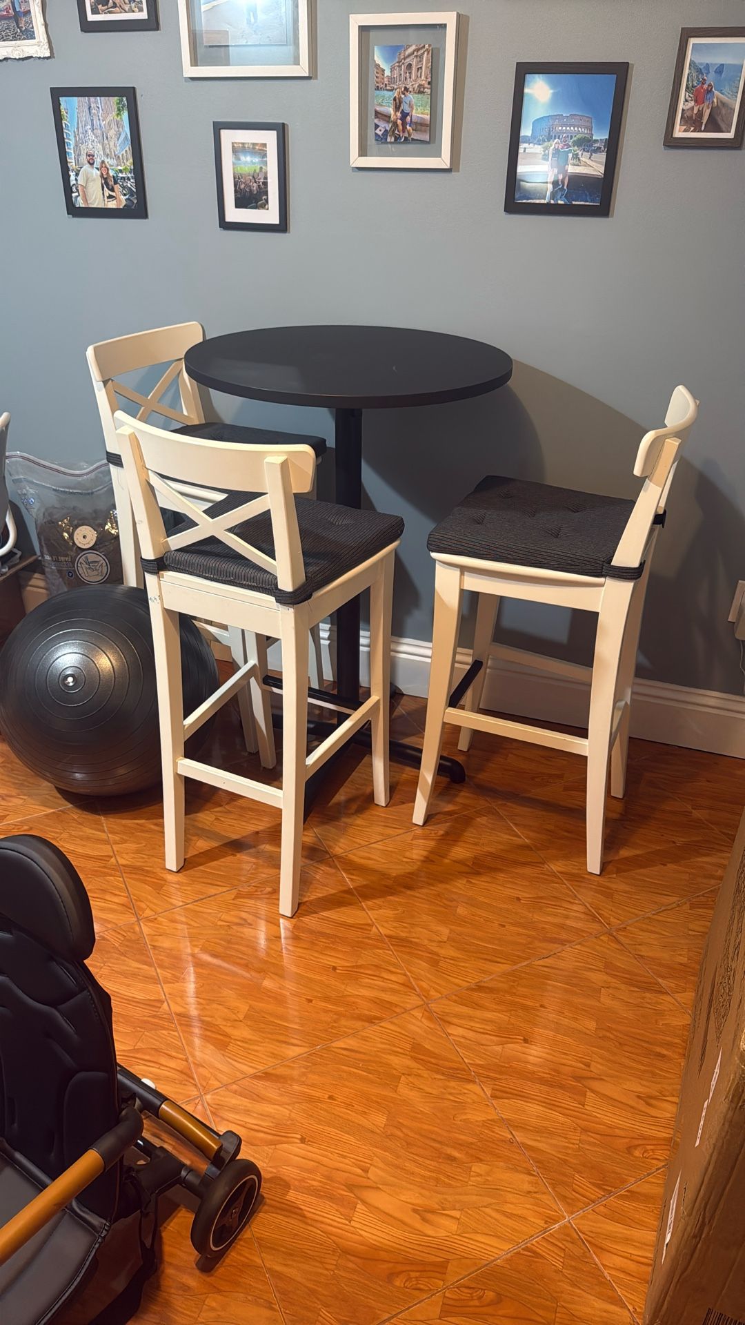 Bar Table, Barstools, High Top Table With Chairs
