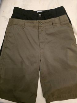 Boys Shorts Size 16 Black Green Like New Class Club