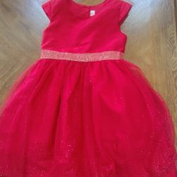 Sparkling Red Dress with Glitter Details
