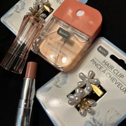Peach Hand Sanitizer- Hair-clips- GLOWUP Nude Lips