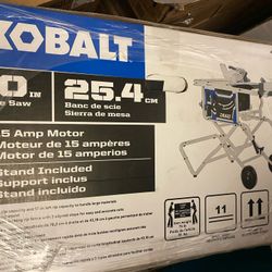 NEW Kobalt 10in 15Amp Table Saw