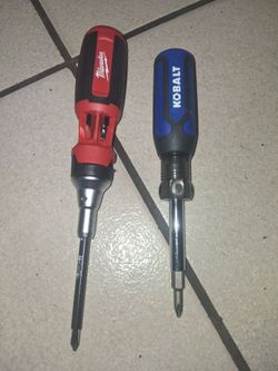New Milwaukee rachet screw driver and kobalt screw driver both for $30
