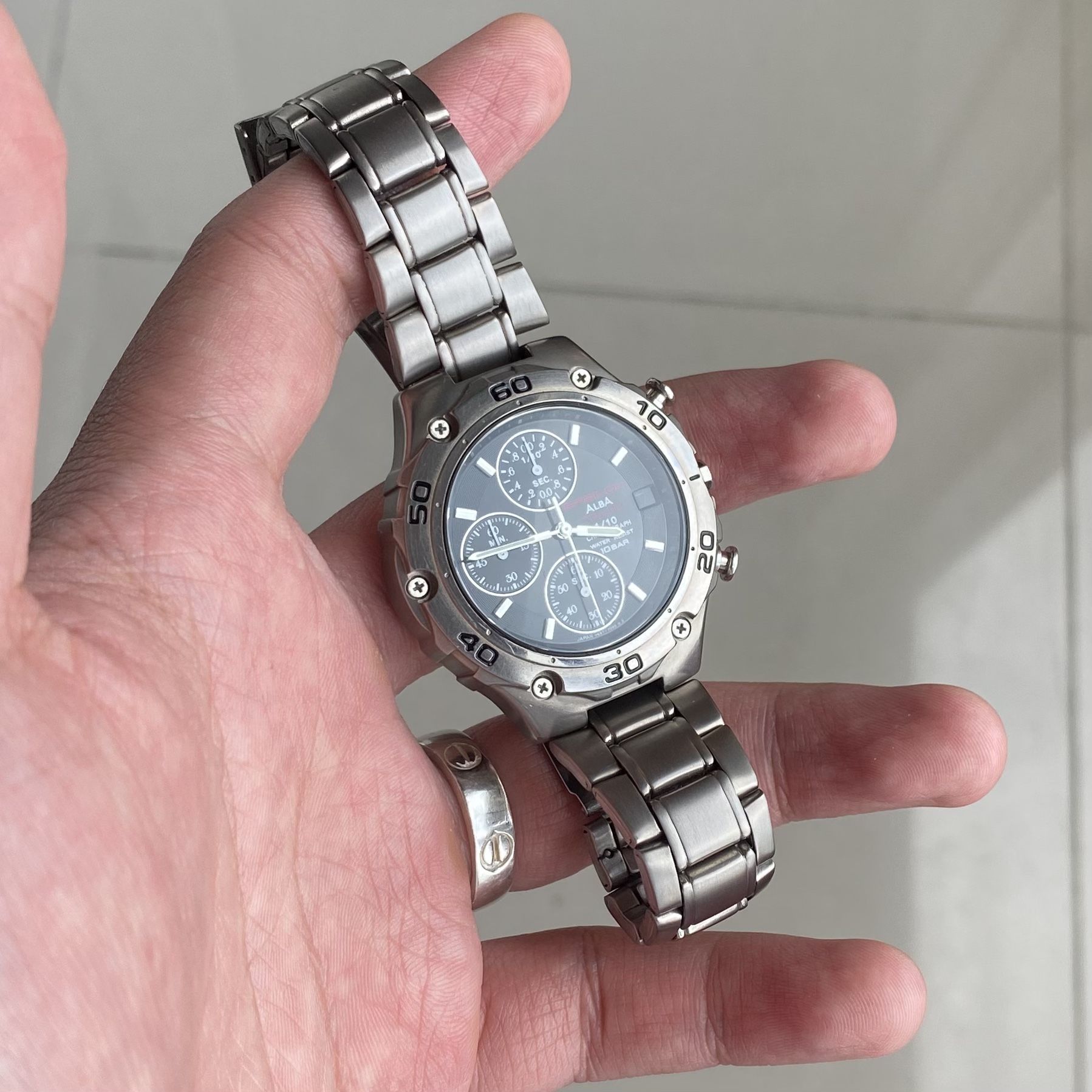 Vintage Seiko Alba Titanium Epsilon Watch