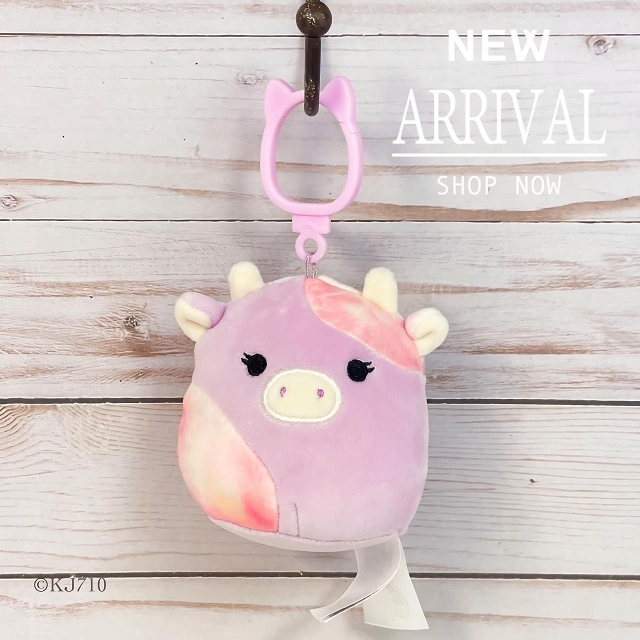 🆕Kellytoy Squishmallows FIRST TO MARKET Plush Suri Sunset the Purple & Pink Tie Dye 3.5” Inch Clip On Key Chain BNWT