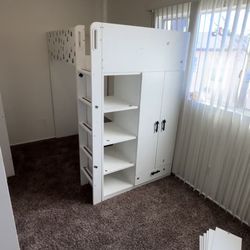 2 IKEA Loft Beds with desks