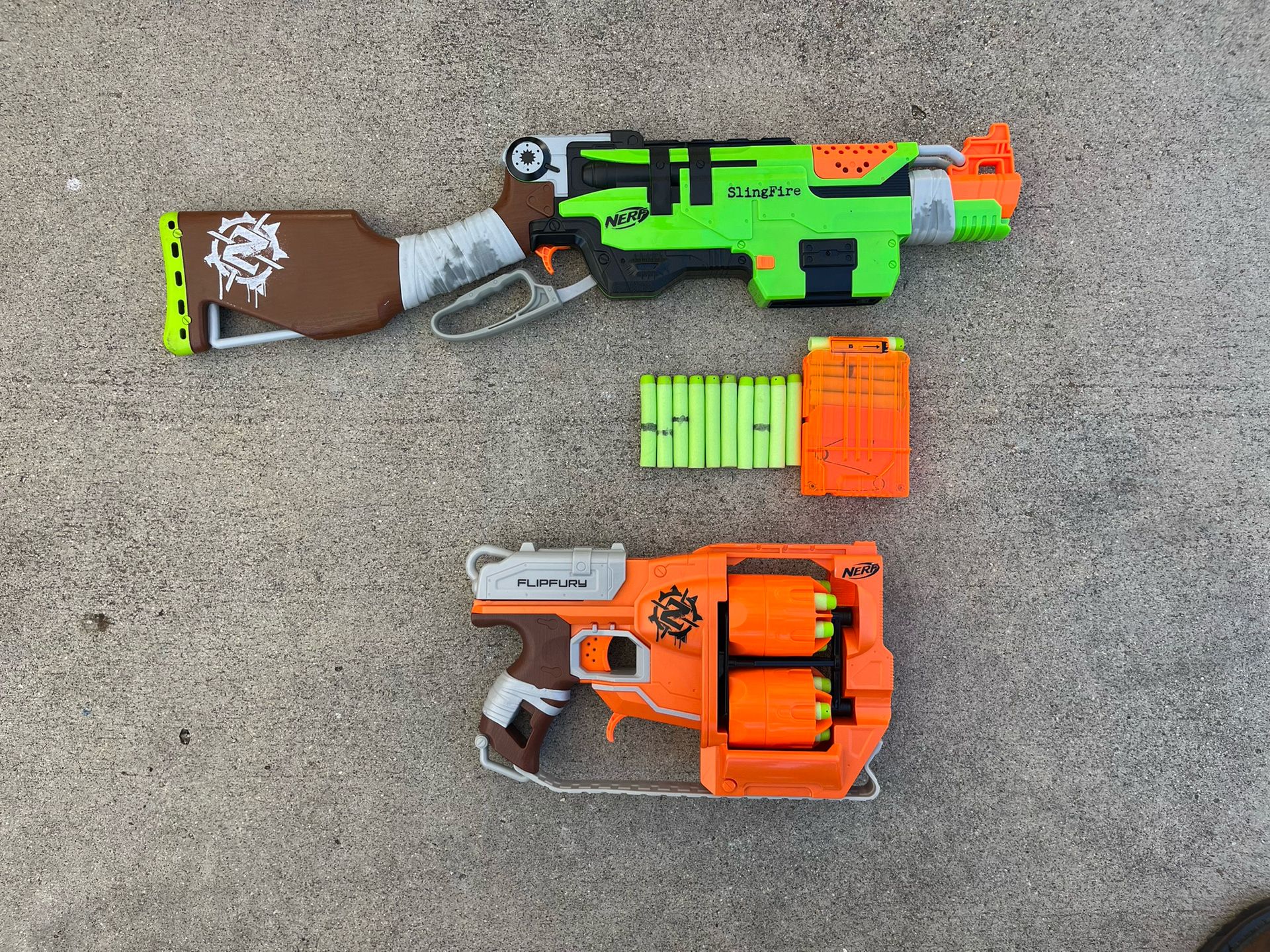 Nerf Slingfire and Flipfury Bundle