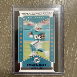 Panini Rookies & Stars Tyreek Hill Miami Dolphins Card #5/5