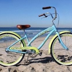 Nirve "Wispy" Model 26" Single Speed Step Thru Ladies Beach Cruiser
