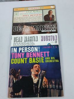 Crooners Vinyl Record Lot • Tony Bennett • Dean Martin