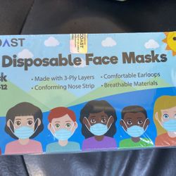 Childs MASKS 6 Brand New Boxes of 50 Each for Ages 3 To 12 Disposable Face Masks