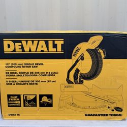 DEWALT 15 Amp Corded 12 in. Single Bevel Compound Miter Saw