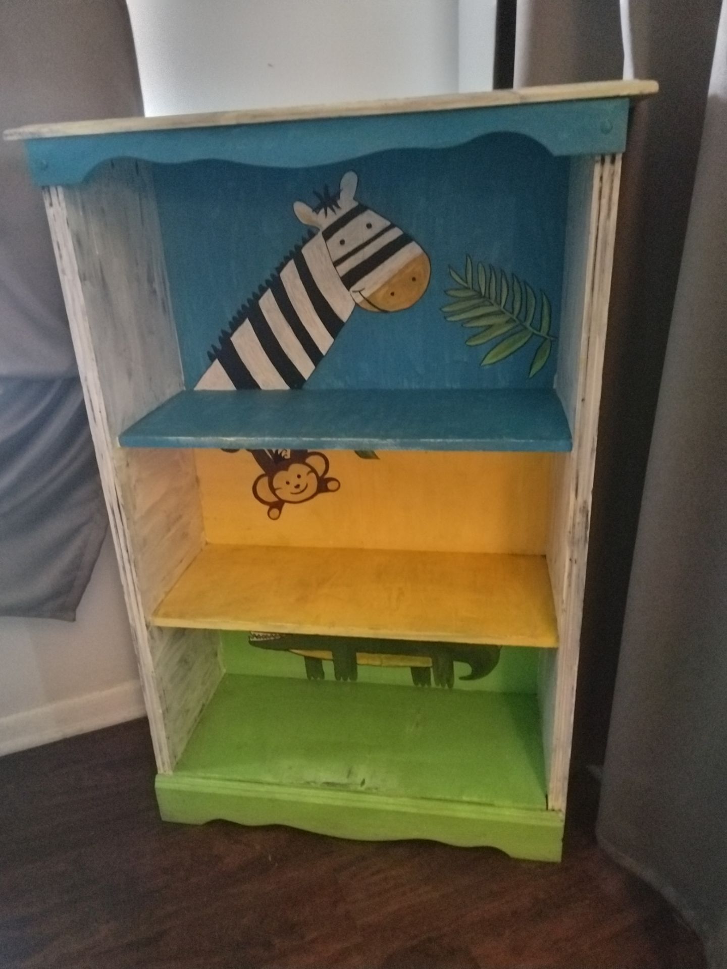 Hand Painted Children's Book Shelf