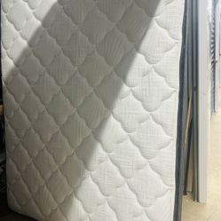 Lane Like New  Queen Size Mattress And  Box Springs And Metal Frame 
