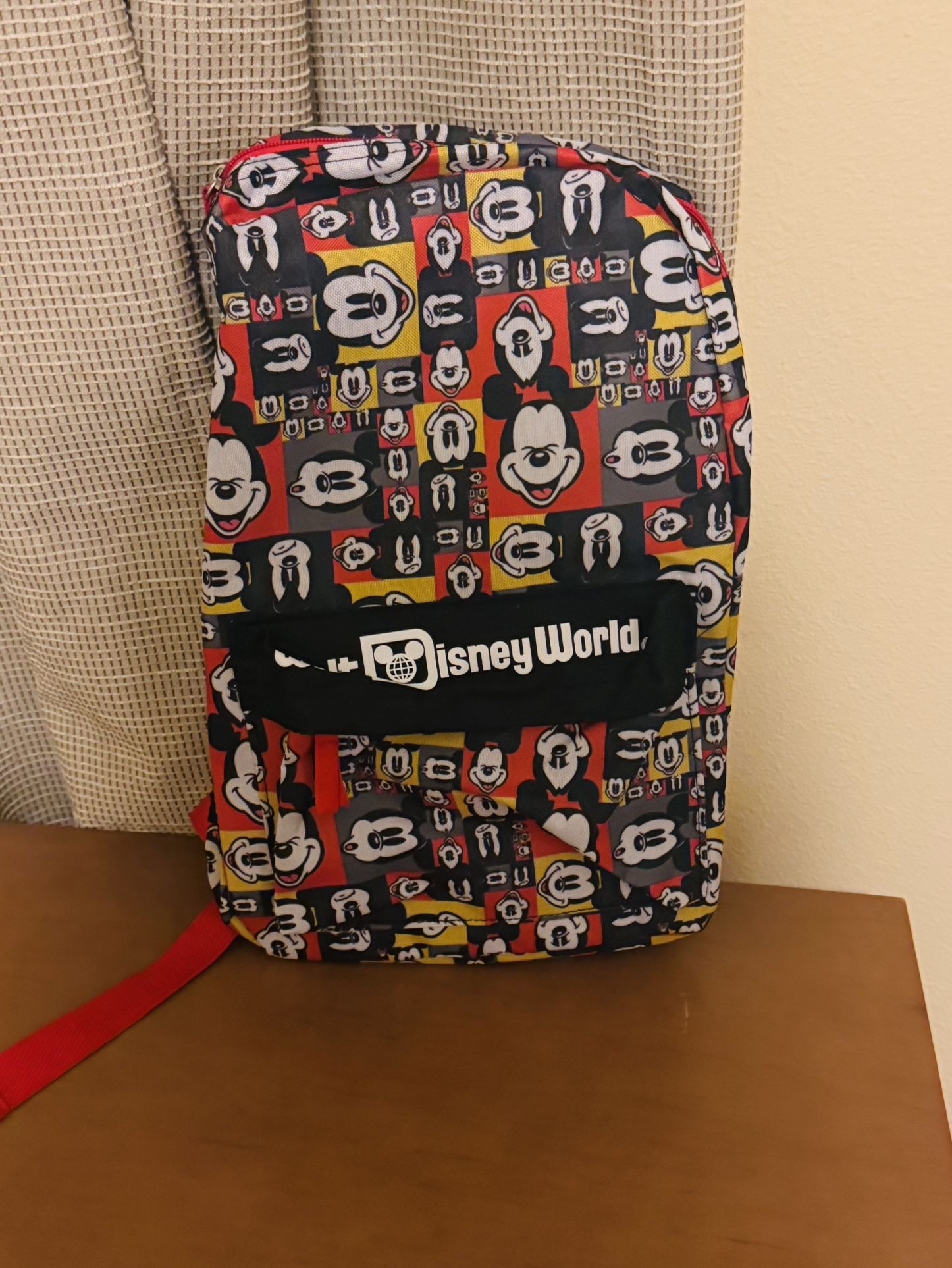 Disney Parks Mickey Walt Disney World Backpack Pop Art Faces New With Tags