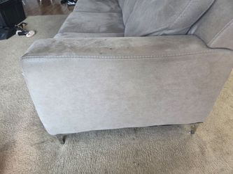 Used gray microfiber couch