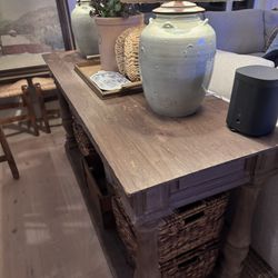 Reclaimed Wood Console Table