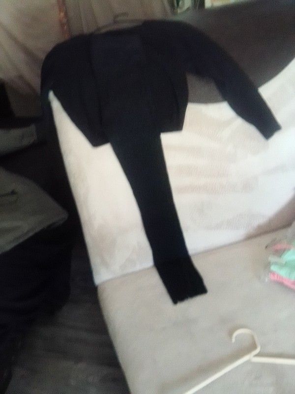 Knit Crop Top Leggings Bottom 
