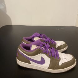 Air Jordan 1 Low Brown And Purple 