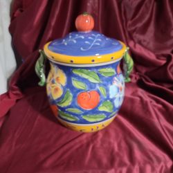 Italian Amalfi Cookie Jar