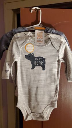 New carters baby onesies long sleeve 3 pieces