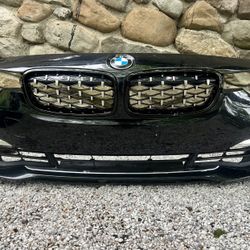 ✅ 👍 2016 2017 2018 2019 BMW 3 SERIES 320 323 330 F30 F31 FRONT BUMPER COVER ORIGINAL BLACK + PASSENGER FOG LIGHT + grille + brackets + PARK SENSORS