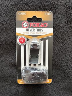 Fox 40 Classic Whistle 115dB with Lanyard