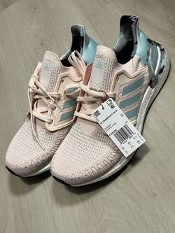 Adidas Ultraboost 20 trainers in pink and blue Size 8 1/2 Running shoes  #sneakers #Adidas #Ultraboost  NEW! NO BOX MINT CONDITION PRETTY COLOR COMBIN