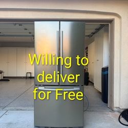 Samsung Stainless Steel French Door Refrigerator 21 Cu Ft (Dimensions 32" W 27" D  71" H