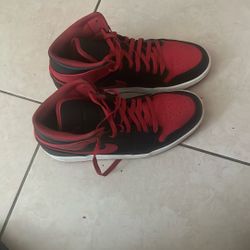 Red And Black Nike Jordans 