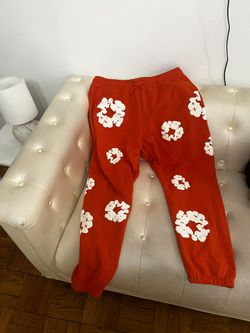 Demin Tear Sweats Size Xl Orange 