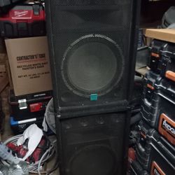 Two Speakers With Amplifier 