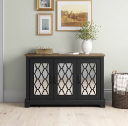 Blaire 45.7" W 3 Door Sideboard with Adjustable Shelves