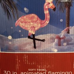 30” Prelit Pink Flamingo Outdoor Garden Lawn Decor