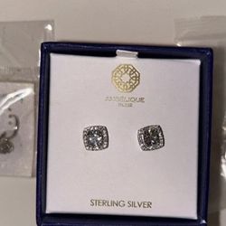 Sterling Silver Earrings In box 