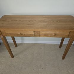 Solid Oak Console Table