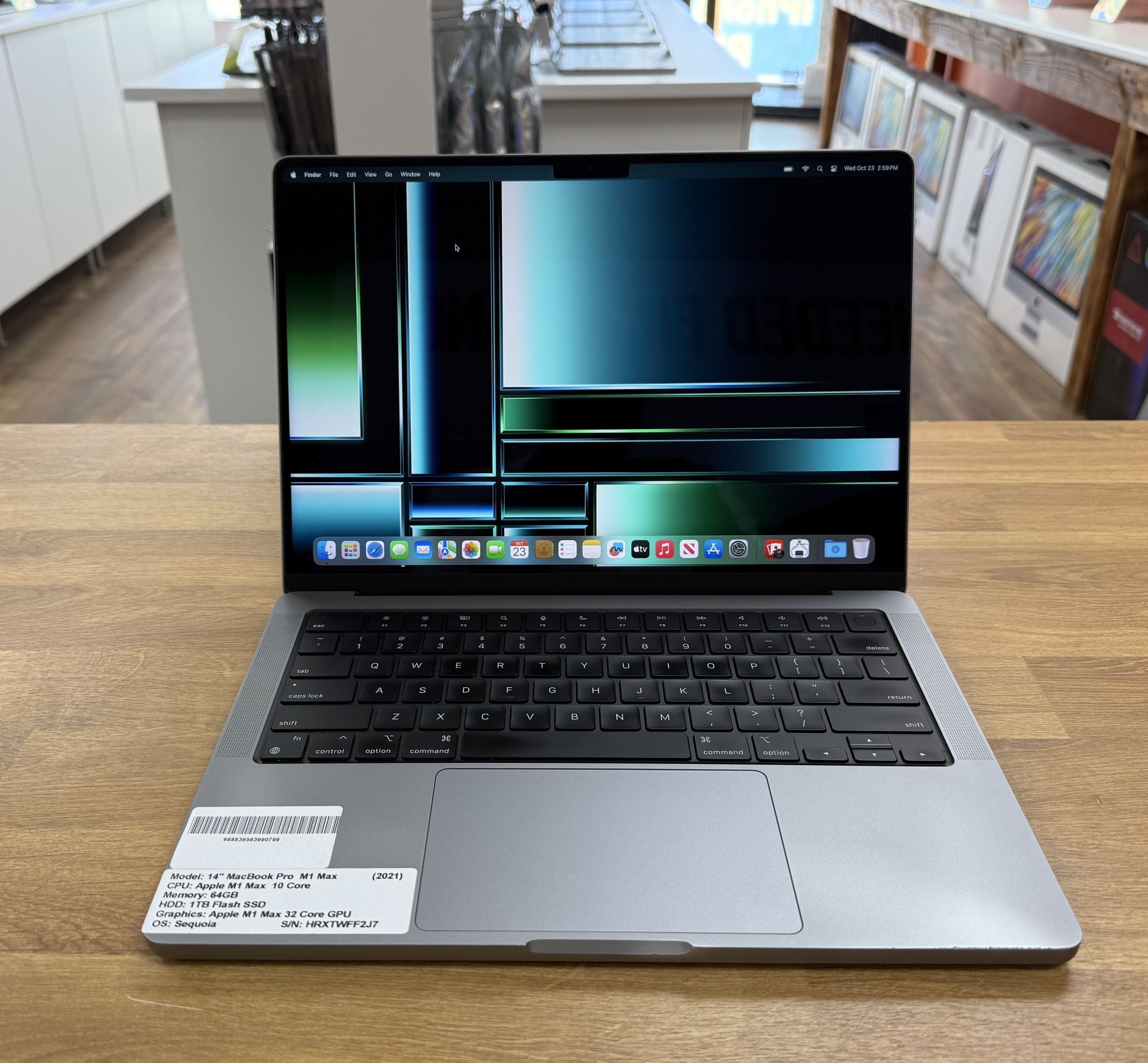14” MacBook Pro **64GB RAM **10 Core M1 Max - Main Image