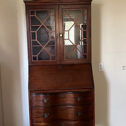 vintage curio cabinet 